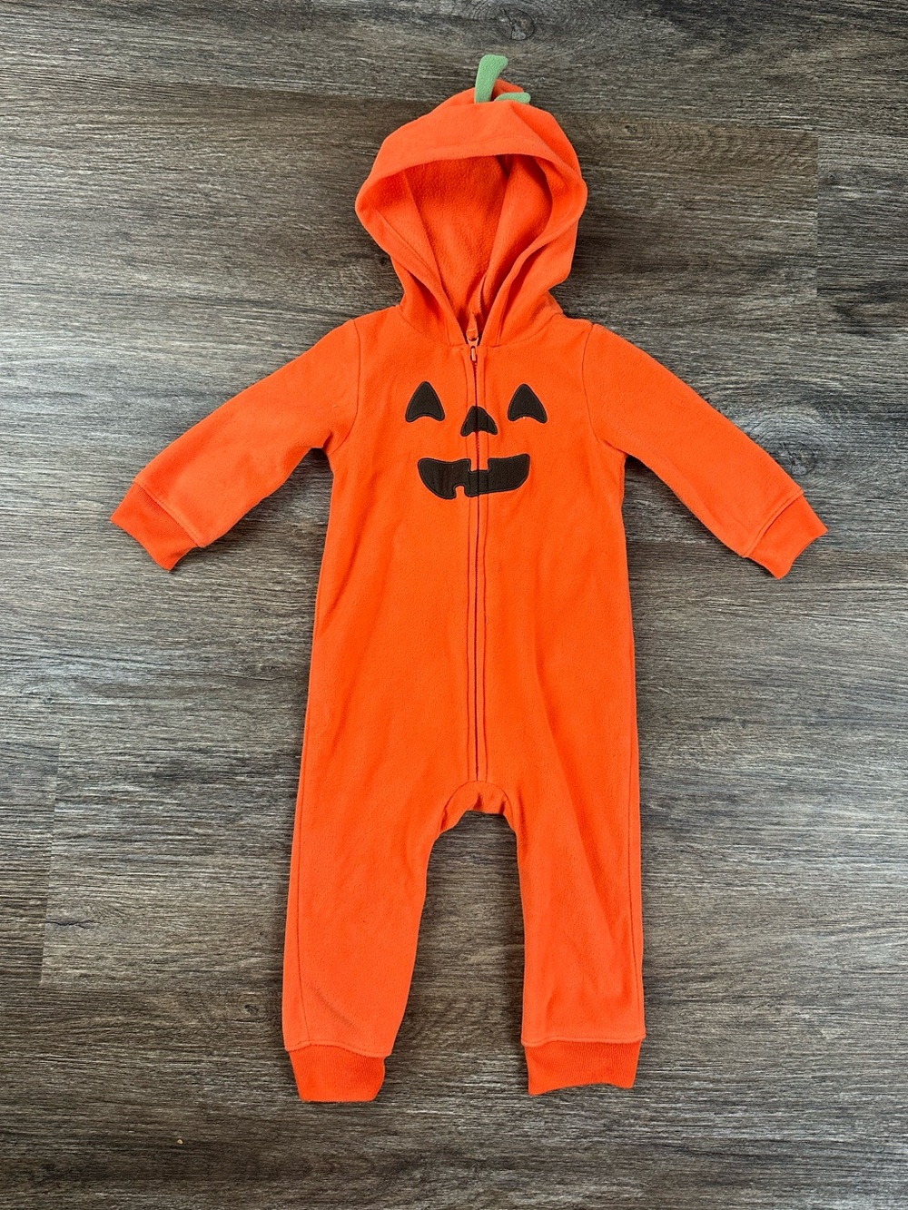 Carters Pumpkin Hooded Onesie